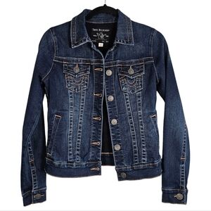 True Religion Blue Denim Jacket Sz XS